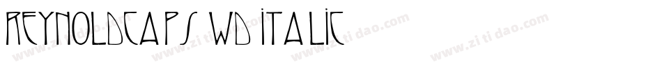 ReynoldCaps Wd Italic字体转换